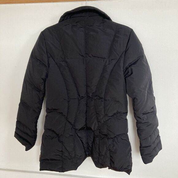 MONCLER Women's Black Quilted Down Puffer Long Jacket Size 1/US S - Picture 6 of 16